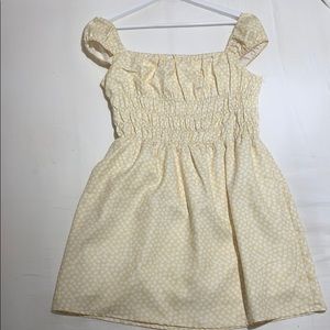 Yellow, floral pattern Sunday dress